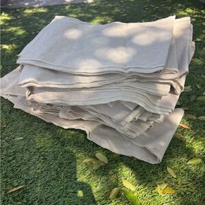 Natural cloth chair sash ties. 18 count. Great for weddings or showers!